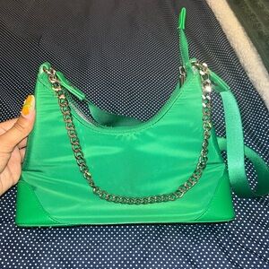 Green Chain Strap Women's Bag